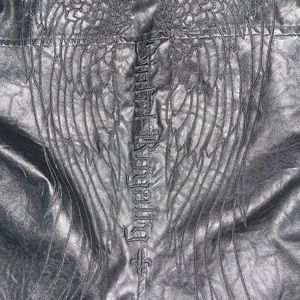 Sinful faux black leather jacket.